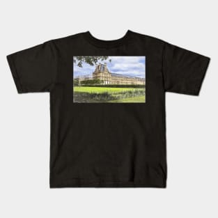 Lovre Palace From The Tuileries Kids T-Shirt